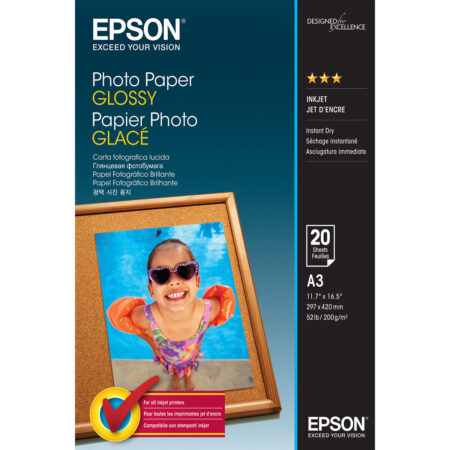 Γυαλιστερό Φωτογραφικό Χαρτί Α3 (20 φύλλα) Epson C13S042536 A3 20 Φύλλα (1 μονάδα)