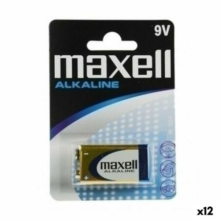 Αλκαλική Μπαταρία Maxell 9 V 6LR61 (12 Μονάδες)