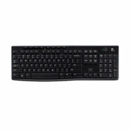 Ασύρματο Πληκτρολόγιο Logitech K270 Μαύρο Ισπανικό Qwerty QWERTY