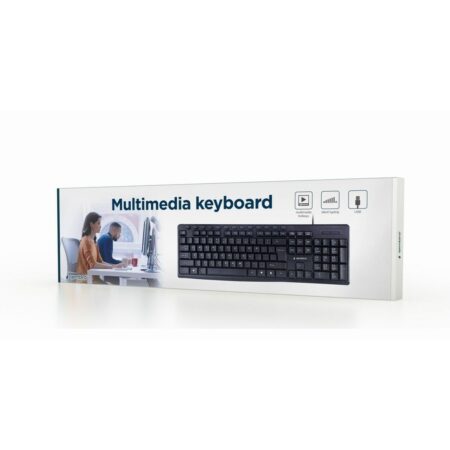 Πληκτρολόγιο GEMBIRD KB-UM-107 Qwerty US Μαύρο